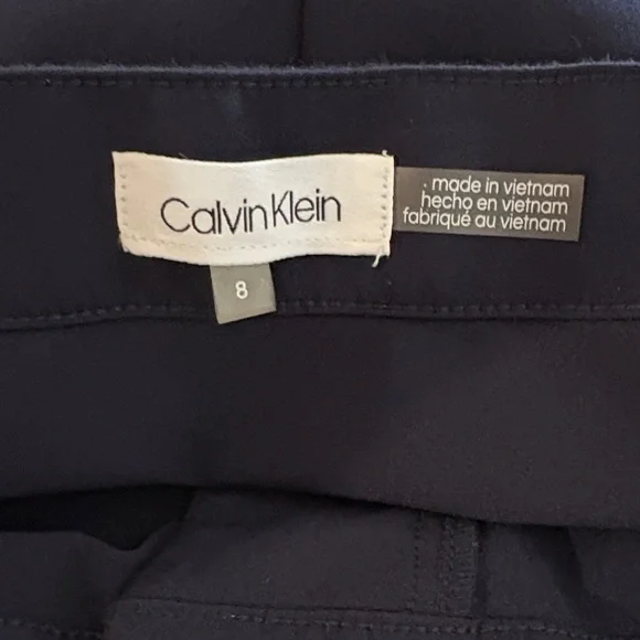 Calvin Klein Navy Skinny Pants - Picture 3 of 4